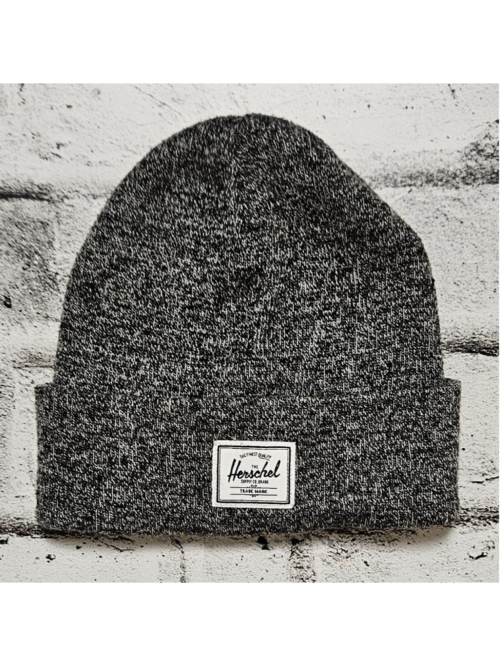 Herschel Grey Knit Beanie – Classic Cuffed Winter Hat Unisex